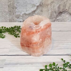 Natural Pink Himalayan Salt Candle Holder